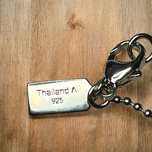 Y2K Coach 95125 Sterling Silver Pavé Crystal Rondell Pendant Necklace - Picture 8 of 10